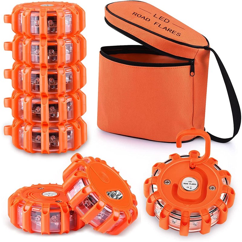 Tobfit Éclairage routier LED Gyrophare Balise De Signalisation lumineuse LED Lampe d'Avertissement Clignotant Eclairage d'urgence