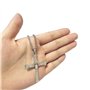 XHBTS Dominic Toretto's Cross Collier avec pendentif en argent pour homme avec boîte, Métal, Métal