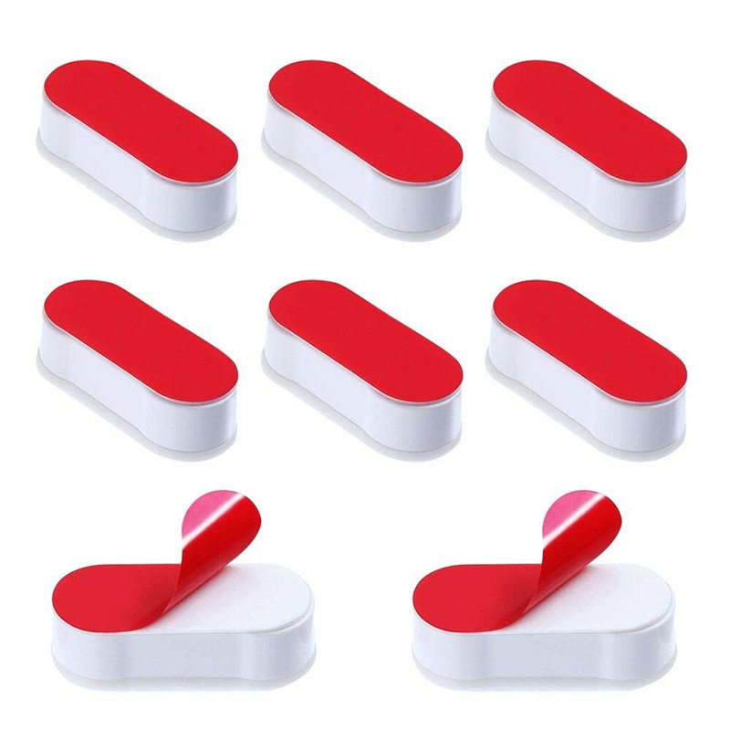 Tampons Abattant WC 8 Pièces Patins Pare-chocs de Siège de Toilette Patins pour Abattant de Toilette pour Maison Hôtel Restaurant