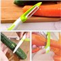QitinDasen 2Pcs Professionnel Droites Éplucheur, Éplucheur Légumes et Éplucheur Fruits, Éplucheur Pivotant, Éplucheur Julienne, 