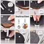 150 Boutons Pression en Métal,Boutons-Pression en Métal de 6 Couleurs avec Trousse à Outils,pour Sacs à Dos de Chemise en Cuir,C