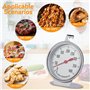 Thermomètre à Four, Thermomètres de Four Indicateur de Température, Suspendre ou Poser Dans le Four
