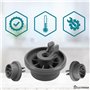ELECTROHOGAR® roulettes Lave-Vaisselle Compatible avec Bosch | Set Universel Complet de 8 Roues pour Panier Inférieur | Compatib