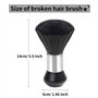 Balais à Cou coiffeur Brosse Plumeau Brosse à Cheveux,Balai de cou coiffeur pour Salon de Coiffure Nettoyage Coupe de Cheveux Pl