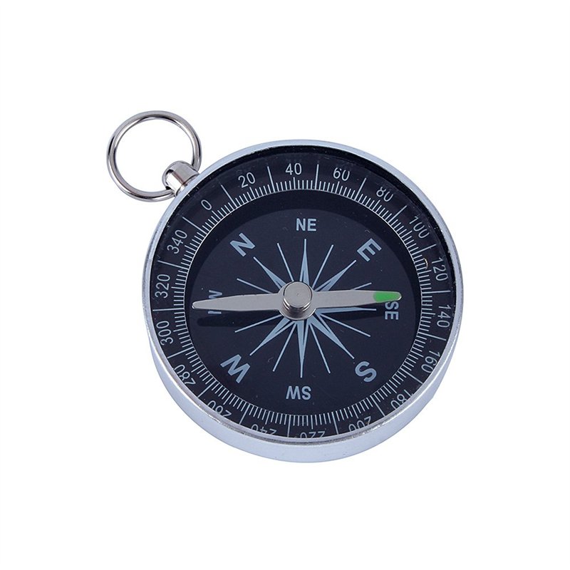 Boussole Haute Précision avec Bordure en Aluminium Format de Poche pour Le Camping en Plein Air, la Randonnée Sportive Navigatio