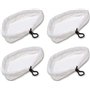 PIQIUQIU Lavable Durable Chiffons de Rechange pour Balai Vapeur Lot de 4 Chiffons de Rechange pour Balai Vapeur Tampons de Recha