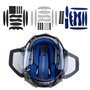 #N/A 27 pièces Universel Casque Remplacement Mousse Rembourrage Kit Vélo Casque Doublure Protection, Absorbant la Transpiration,