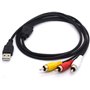 Câble USB vers 3 RCA