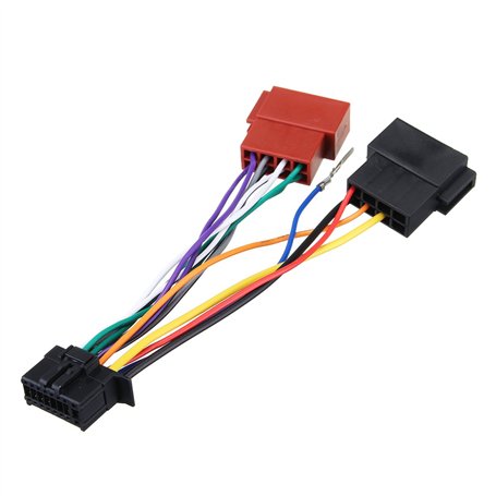Sound-way Cable connecteur Adaptateur Faisceau ISO Compatible avec autoradio Pioneer 16 pin