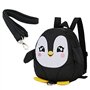 OFKPO Sac à Dos, Sac Anti-Perdue pour Enfants Motif de Pingouin, Harnais de Sécurité pour Bébé Bambin Enfant Tout-Petit Marche P