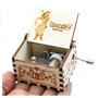 Cuzit Boîte à Musique Style Antique en Bois avec manivelle Thème DBZ