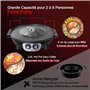 Food Party Hot Pot Electrique Appareil Fondue Chinoise et Barbecue Coréen électrique de Table 220V 2200W 2 in 1 Hotpot Wok BBQ G