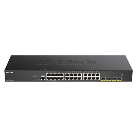 D-Link DGS-1250-28X Switch Smart+ 24-Port Gigabit + 4x 10G SFP+ Idéal pour Entreprise Administration et Réseaux Gérés