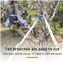AIRAJ Coupe Branche Telescopique Ébrancheur 70-103CM,Avec Lames de Rechange,Coupe Branches les Plus Epaisses 5CM,Lame en Acier S
