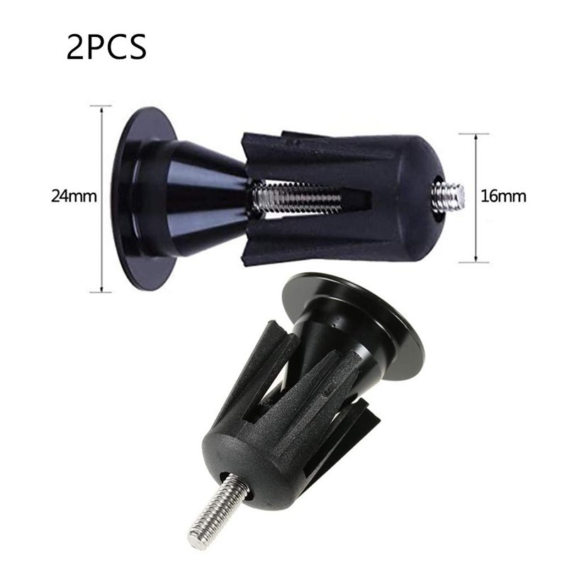 Image secondaire de Lot de 2 embouts de guidon de vélo - Accessoires pour la plupart des vélos de route, VTT, BMX