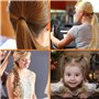 Liens de Cheveux 100 Pièces, 2mm Cheveux Élastiques Cravates, Mini Chouchous Bandes pour les Cheveux des Enfants Bébés Petites F