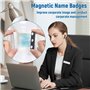 Srup 10 Pièces Badges Magnétiques Adhésifs, Aimants de Badges de Nom, Plaques de Nom Magnétiques Adhésives, Badges Nominatifs Ma