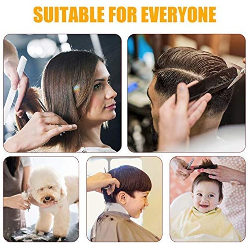 Image secondaire de Ciseaux De Coiffure Professionnels Ciseaux Pour Cheveux Barbier 7 Pcs Kit Ciseaux De Coiffure Ciseaux De Coupe De Cheveux Gauche