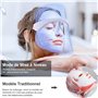 7 Couleur LED Masque luminothérapie, Beauty Masque photonique pour le rajeunissement de la peau Anti-âge Acné Tache Cicatrice En