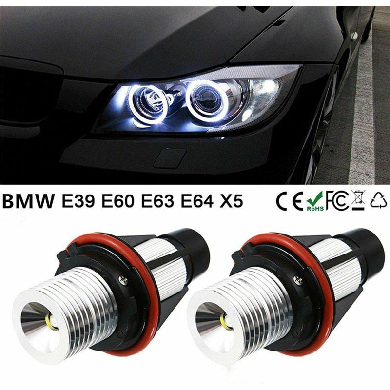 Image secondaire de 2 ampoules LED Angel Eyes pour BMW E39 E53 E60 E61 E63 E64 E65 E66 E87