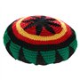 HunterBee Bonnet Rasta en Laine tricotée Reggae Chapeau Rasta jamaïcain coloré Bonnet au Crochet Ample Beret Rasta Homme