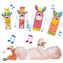 KroY PecoeD Bébé Poignet et Chaussettes Hochet