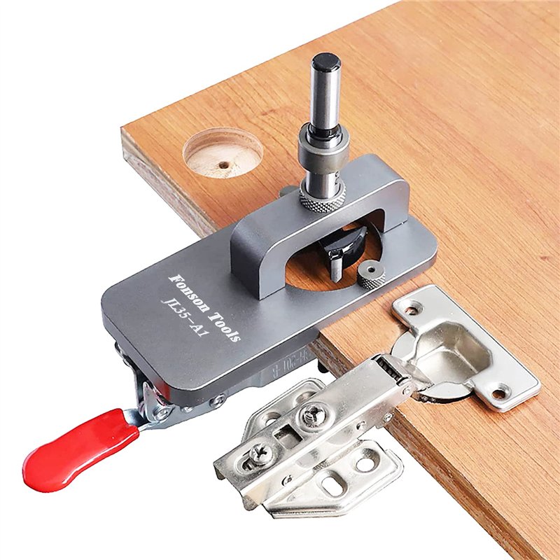 Umelee Gabarit de charnière 35mm Inachevée, pour armoire de porte, dissimulé, perforateur, localisateur de guide de perçage pour
