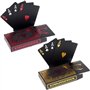 2 x Cartes de Poker en Plastique Professionnelles imperméables Noir Playing Cards Plastique PVC Cartes Texas Hold'em Poker Carte
