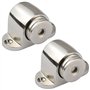 Hysagtek Lot de 2 Butoir de Porte Magnétique Cale Stop Porte magnétique en Acier Inoxydable Catch Arrêts de Porte Door Stoppers