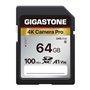 [5 Ans Récupération de données Gratuite] GIGASTONE 64Go Carte SD
