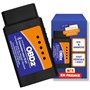 OBD2 Bluetooth + Support Francais 7/7J - Diagnostic des Codes Moteur en 3 Min ! Valise de Diagnostic Compatible avec la majorité