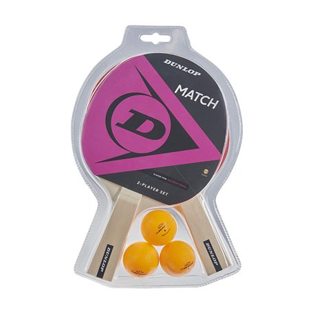 Dunlop Match 2 Player Set de Tennis de Table (avec balles
