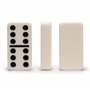 Yellow Mountain Imports 28 Tiles Double 6 Dominoes (Pips/Dots) Game Set - Jumbo Tournament Size Dominos with Dark Oak Wood Case
