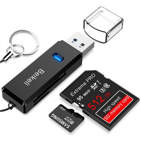 Beikell Lecteur de Carte USB 3.0