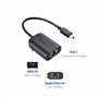 Cable Matters Adaptateur USB C Ethernet Gigabit avec Chargeur 100W - Vitesse Ethernet Filaire jusqu'à 480Mbps pour Chromecast av