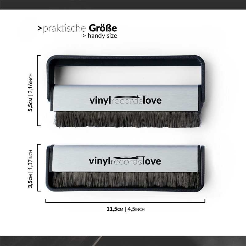 Image secondaire de Brosse Antistatique en Fibre de Carbone pour Disques Vinyles | Accessoire Vinyle