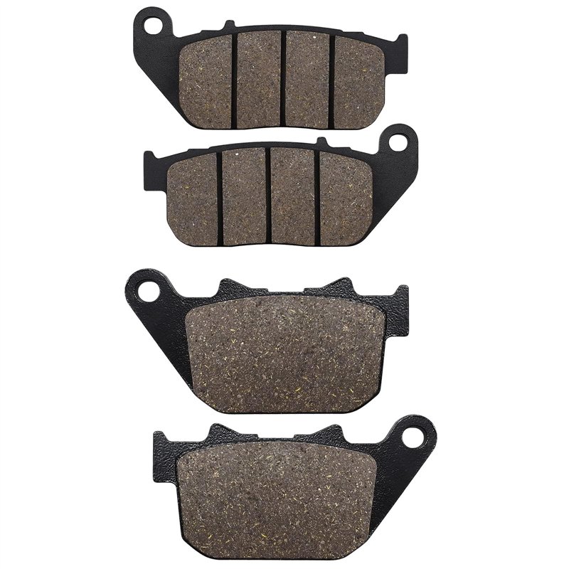 Cnornus Plaquettes de Frein Avant et Arrière pour Harley Davidson XL 883C Sportster Custom 2004-2010 XL 883 Sportster STD 2004-2