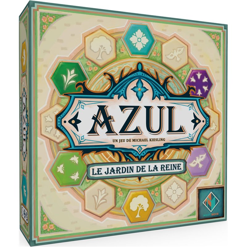NEXT MOVE Asmodee - Azul : Le Jardin de la Reine - Jeux de société - Jeu de Stratégie Pose de Tuiles et Mosaiques - Jeu Adulte et