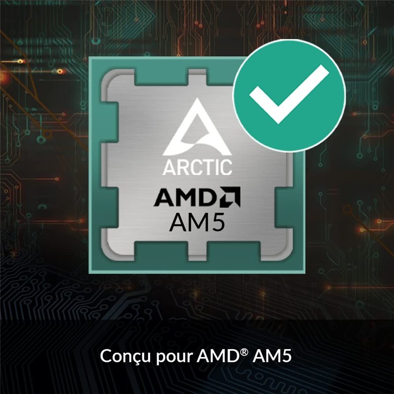 Image secondaire de ARCTIC Alpine 23 CO - Ventirad, Refroidisseur d'UC Silencieux, Compatibilité AMD AM5 et AM4, Ordinateur PC - Noir