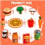 JOYIN 200 pièces Enfants Jouent à la Nourriture Deluxe Jeu de Simulation Ensemble de Nourriture Jouet Nourriture Jouer Accessoir