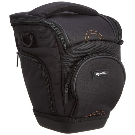 Amazon Basics Sac Bandoulière Style Housse pour Corps d'Appareil Photo Reflex Numérique et Objectif
