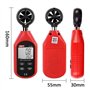 UT363 Mini Anémomètre Numérique Appareil de mesure de vent de haute précision Impulseur à main Anémomètre à capteur de vitesse d