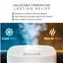 MIKO Humidificateur avec brume fraîche et chaude, humidificateurs à ultrasons pour grande pièce – Filtre à eau, mode automatique