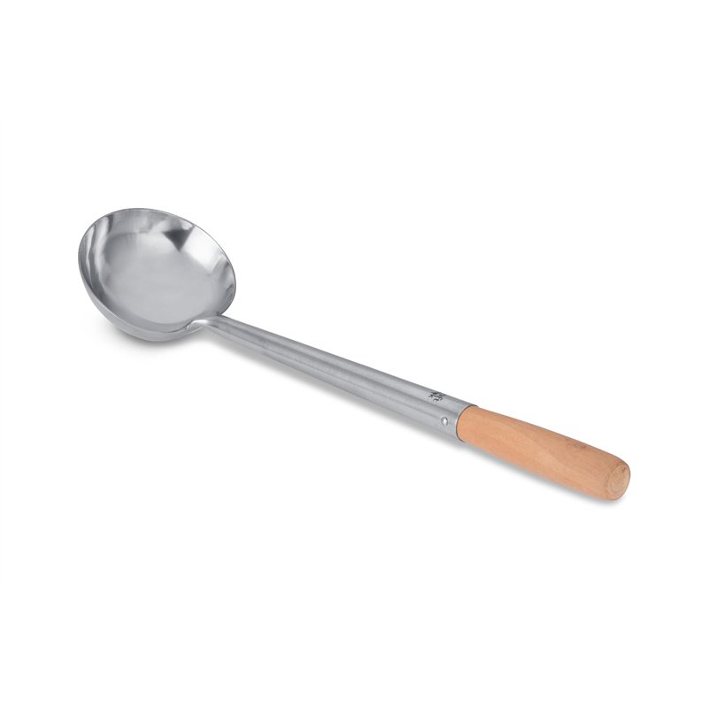 Wok Hoak 43,2 cm (Louche), inoxydable, manche en bois/732 W6 par Craft Wok