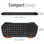 Fosmon - Mini Clavier Bluetooth avec Pavé Tactile Intégré (QWERTY) - Portable sans Fil - Compatible avec Apple TV, PS5, Lunettes
