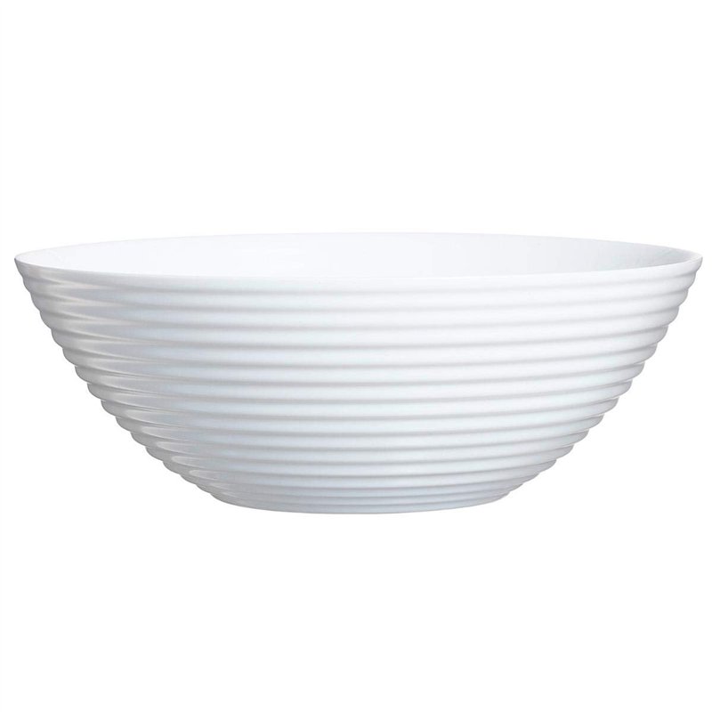 Luminarc 8013929 Saladier Harena, Verre, Blanc, 27 cm, 27,2 x 27,2 x 10 cm