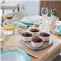 Luminarc - Ramequin rond Blanc Smart Cuisine Carine 250°C - Verre Innovant - Léger et Extra-Résistant - Nettoyage Facile - Fabri