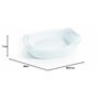 Plat de cuisson blanc 38 x 28 cm Smart Cuisine Carine