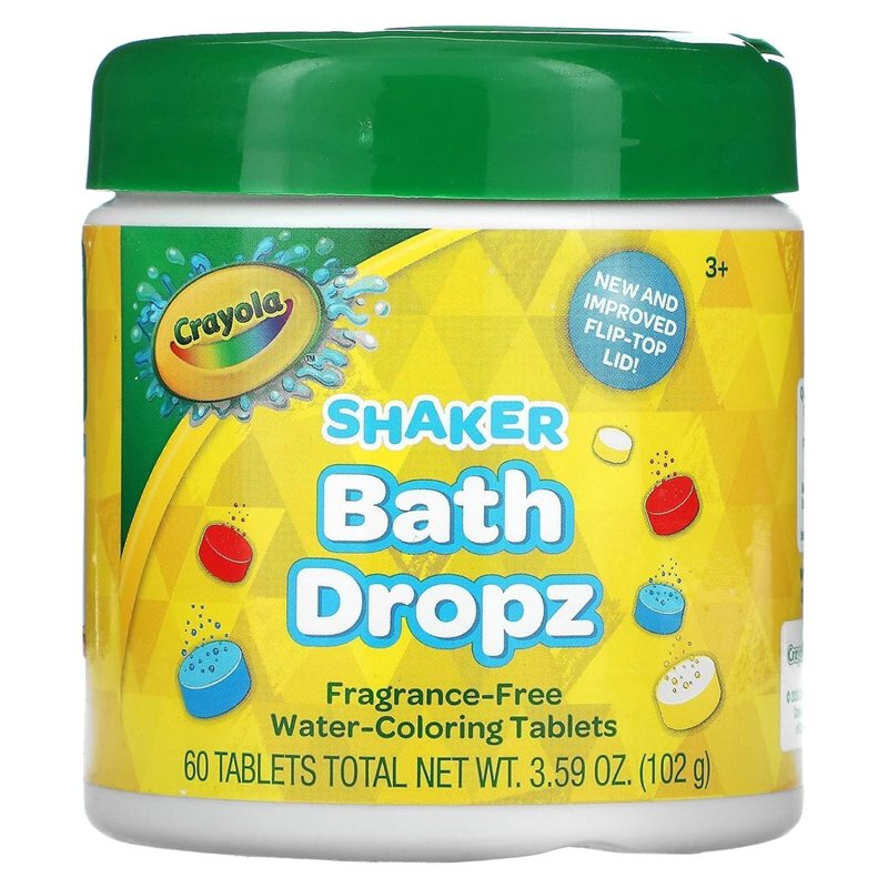 Colorant de bain Crayola 60 tablettes bocal de 106,1 ml