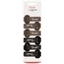 Fender© Attaches de Câble - 17cm de longueur - Noir/Brun - Set de 6